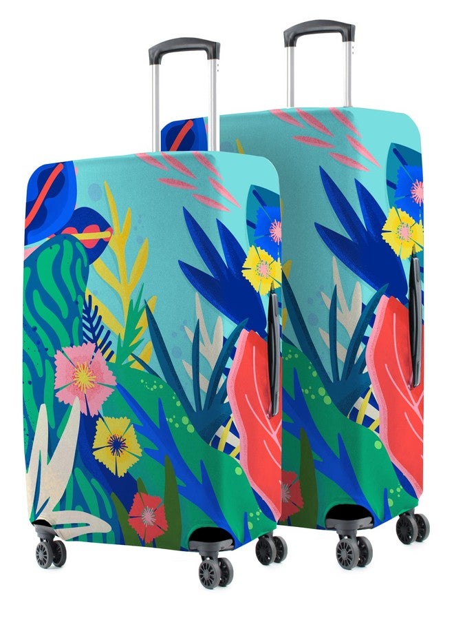 Nasher Miles Polyester Protective Luggage Cover Set of 2 (Medium-Large) - Underwater Design,Multicolor - Image 1